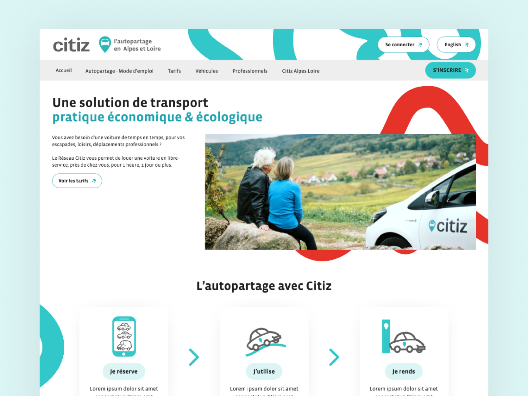 Extrait des maquettes graphiques